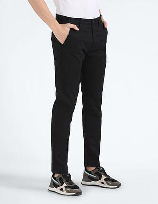 solid twill trousers