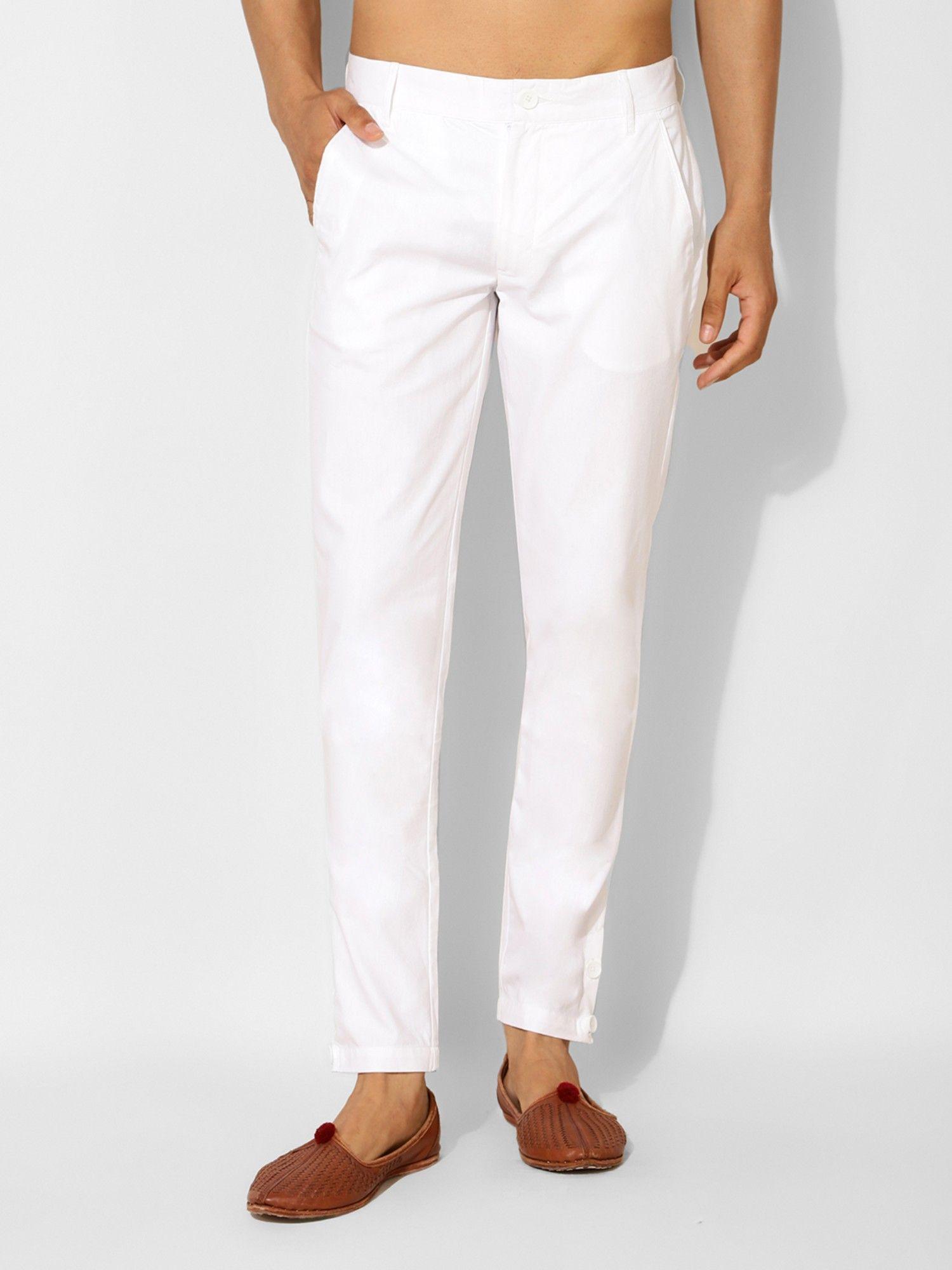 solid white cotton pyjama