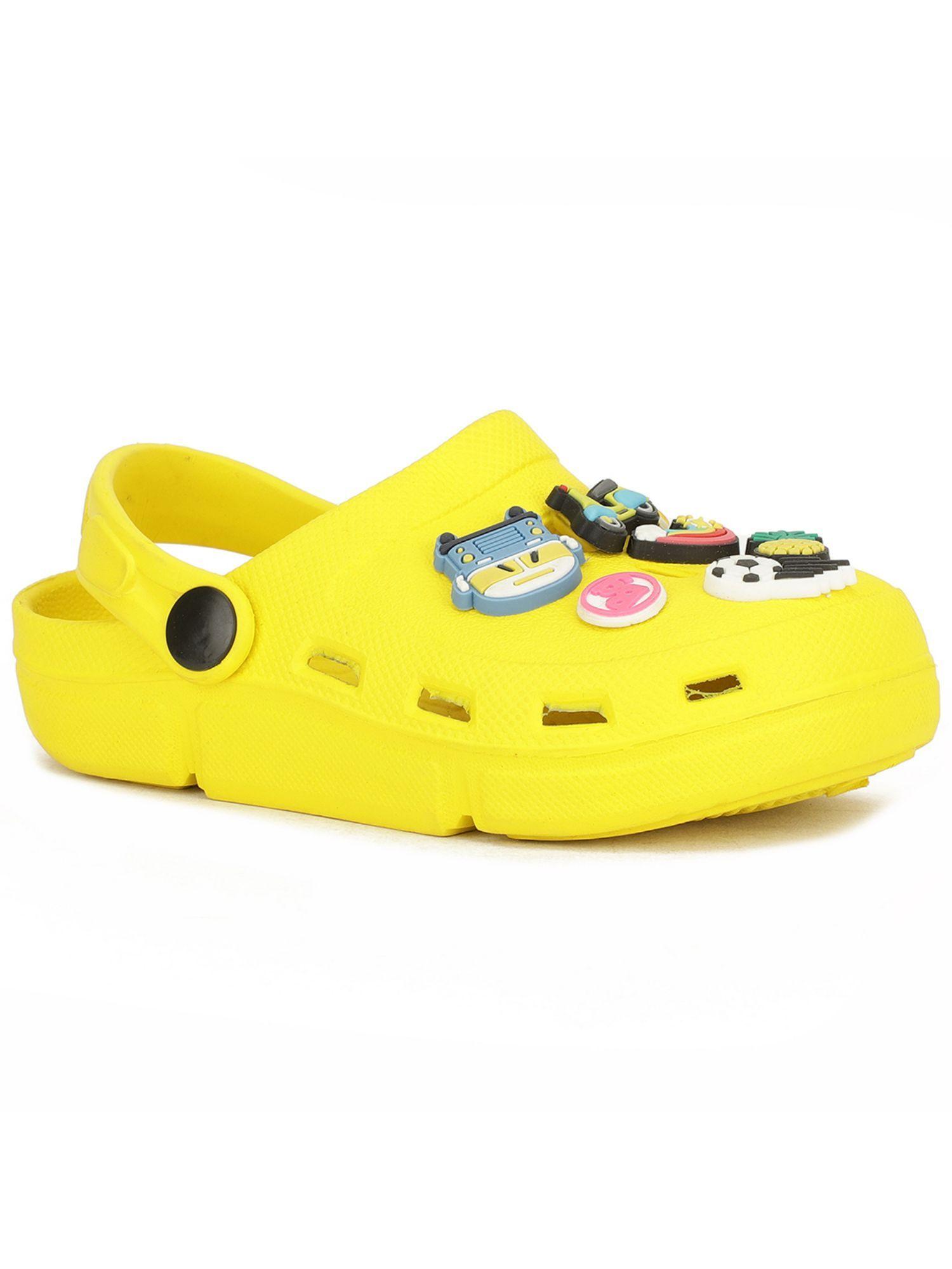 solid yellow clogs