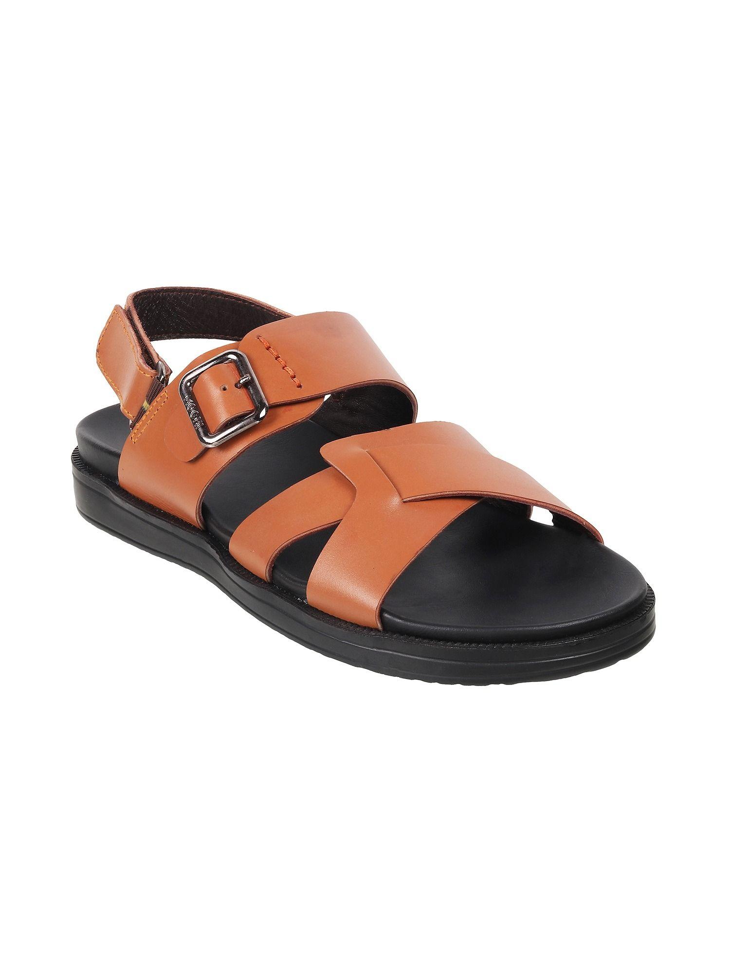 solid/plain tan sandals