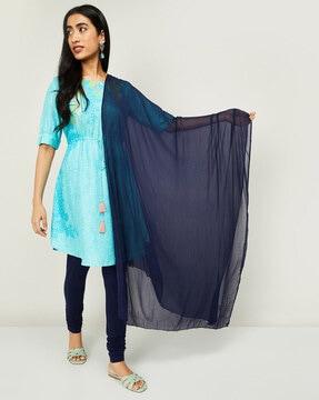 solid  dupatta