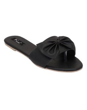 solid  slip-on sandals