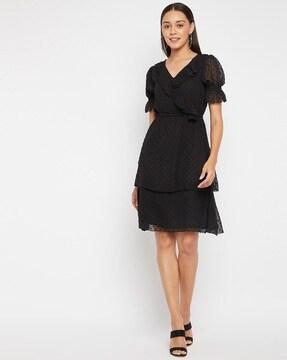 solid a-line dress