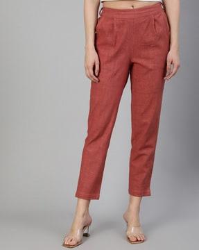 solid ankle length pant