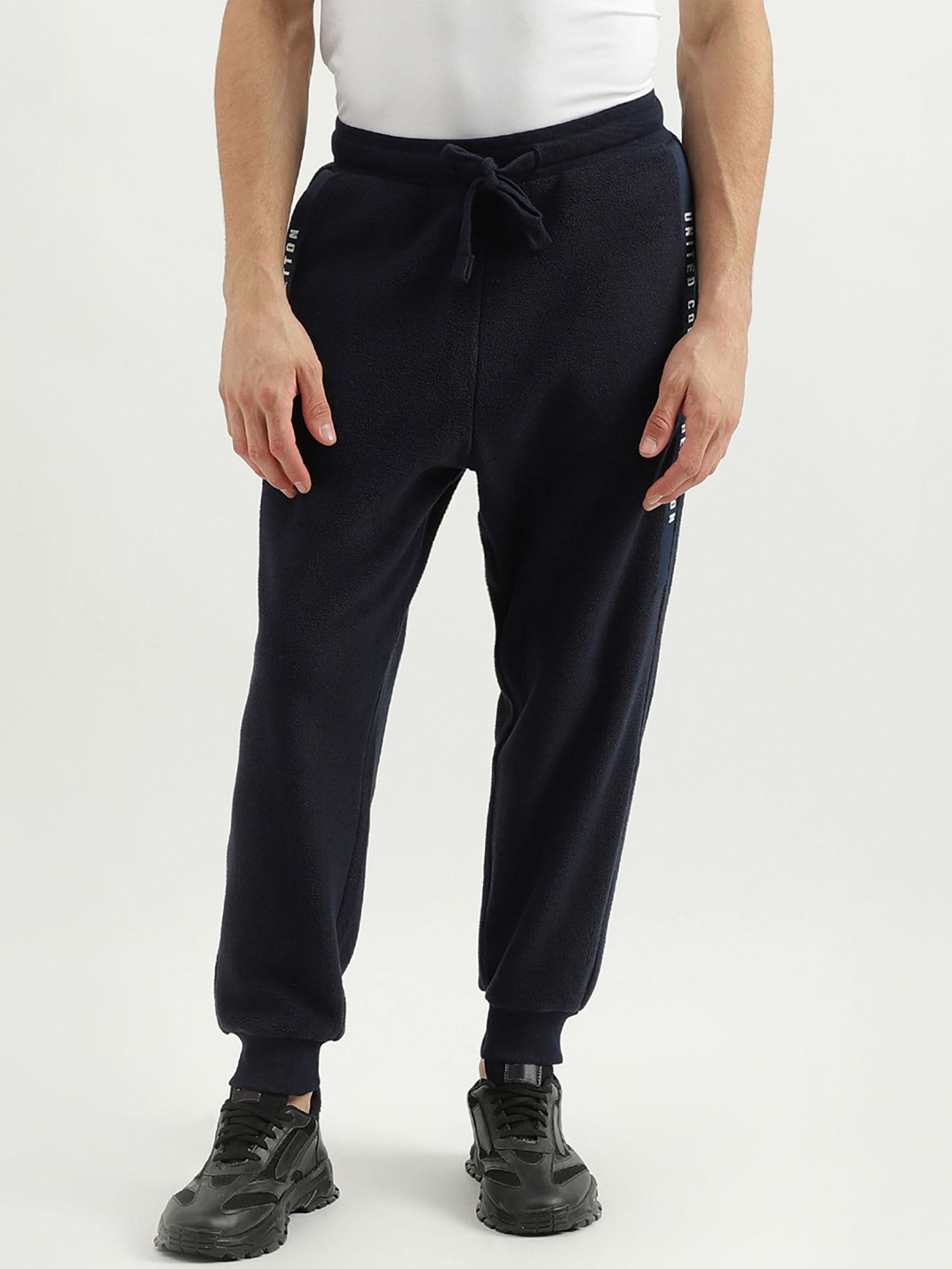solid baggy fit trousers