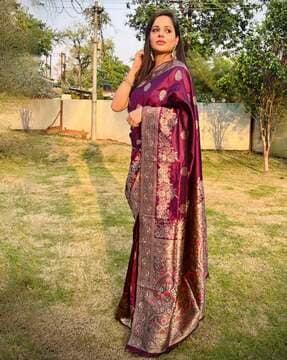 solid banarasi silk saree traditional saree traditional saree