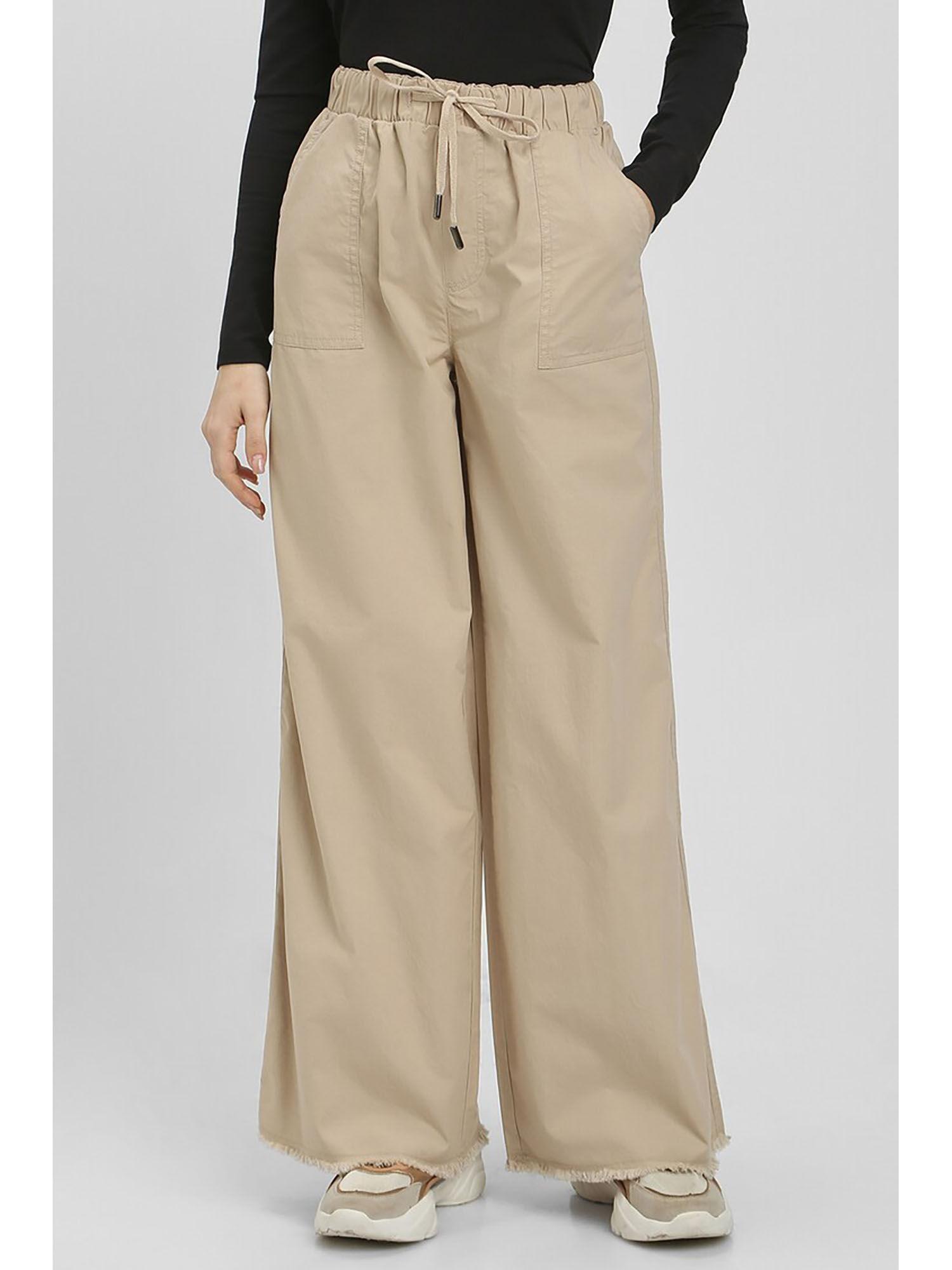 solid beige pant