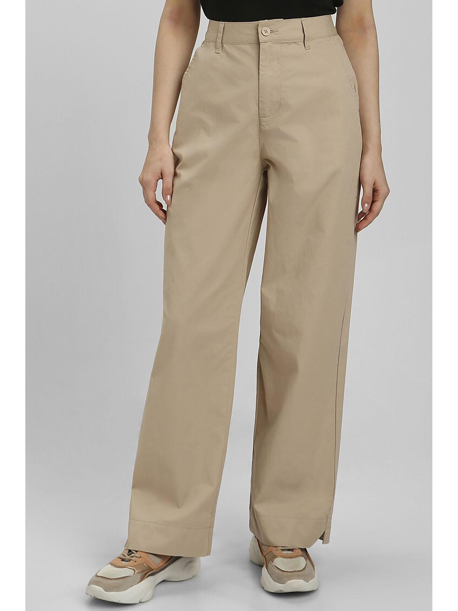 solid beige pant