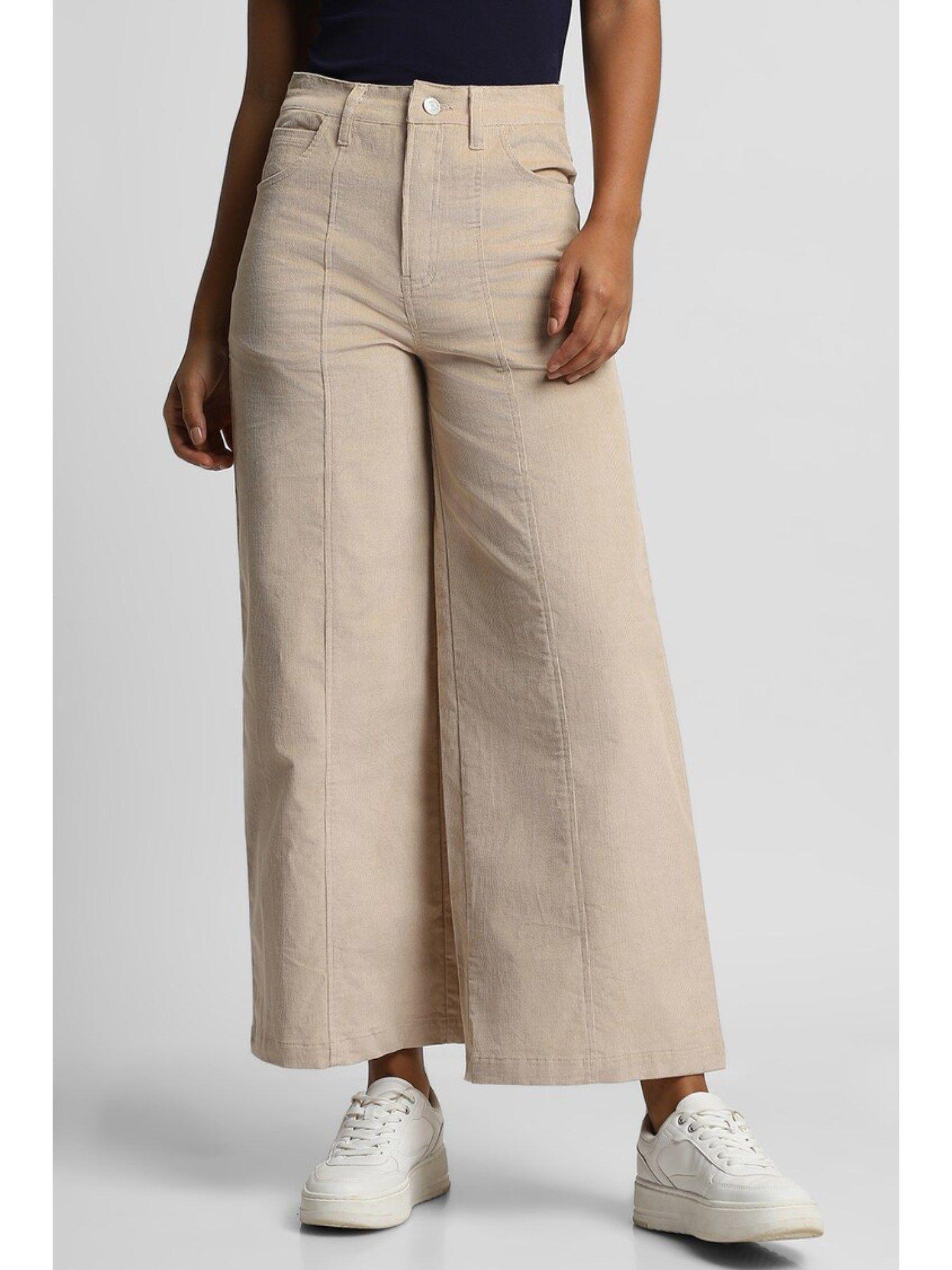 solid beige pant