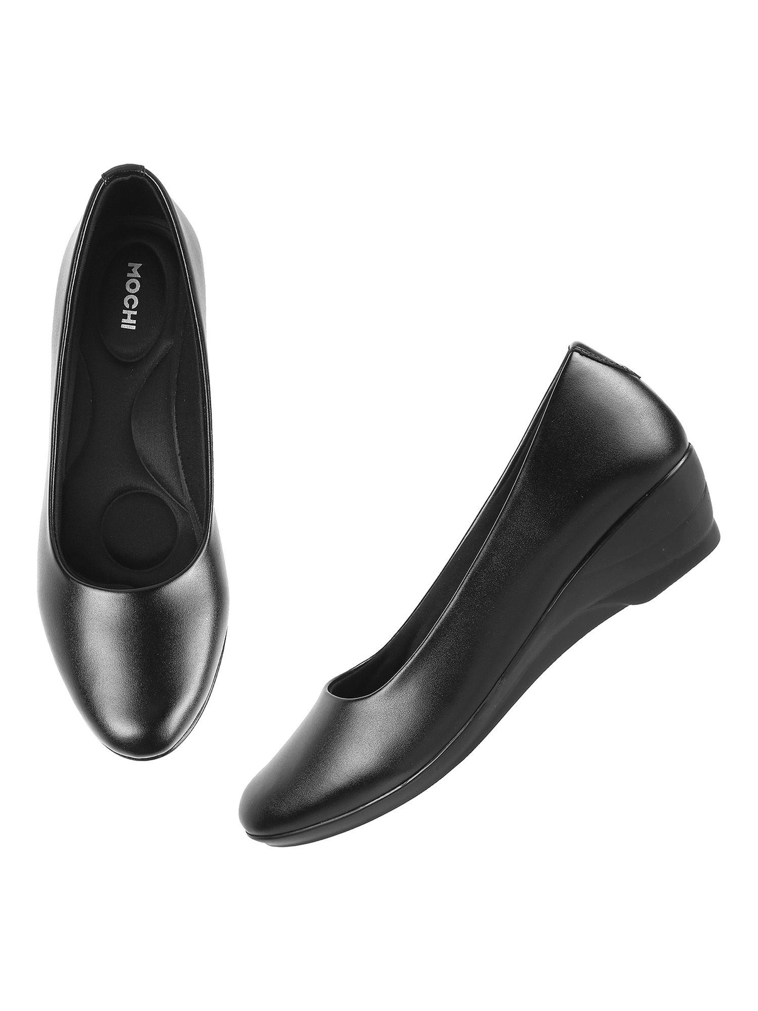 solid black ballerinas