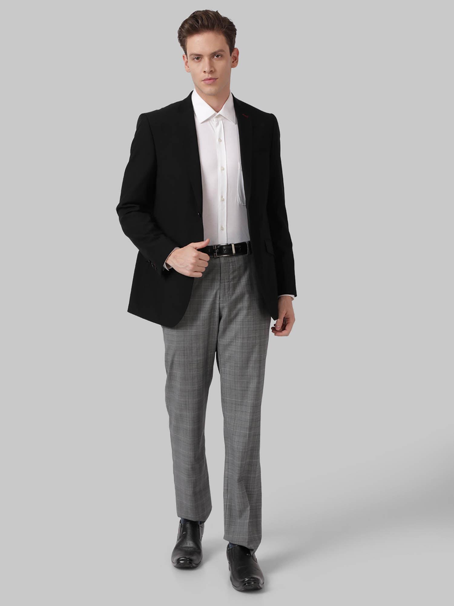 solid black blazer and trouser (set of 2)