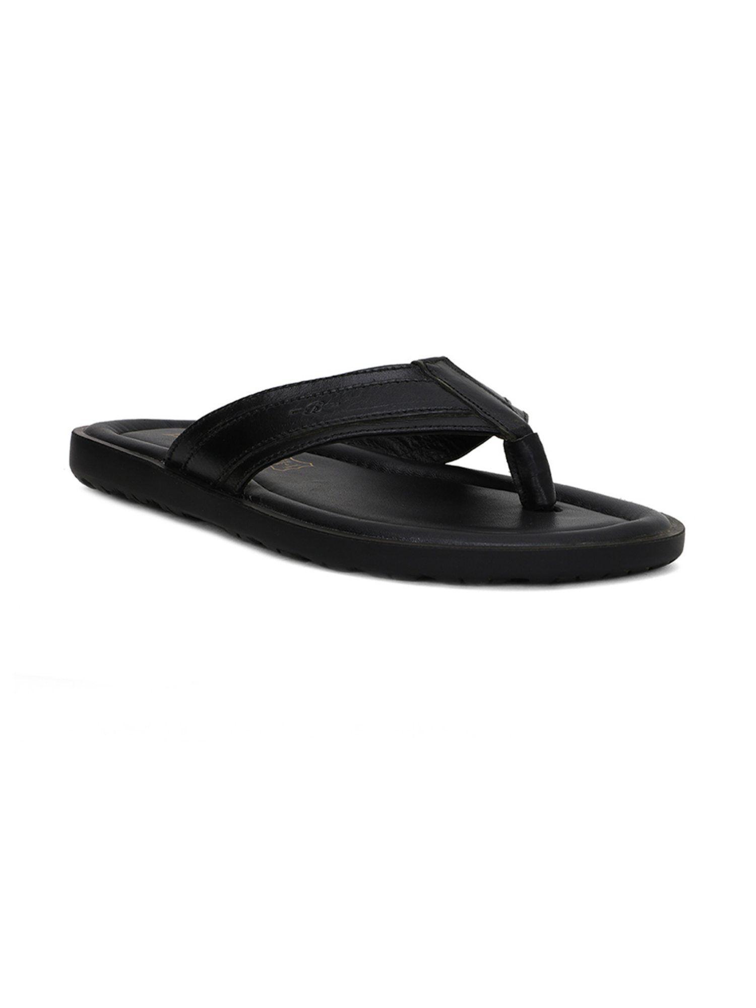 solid black sandals