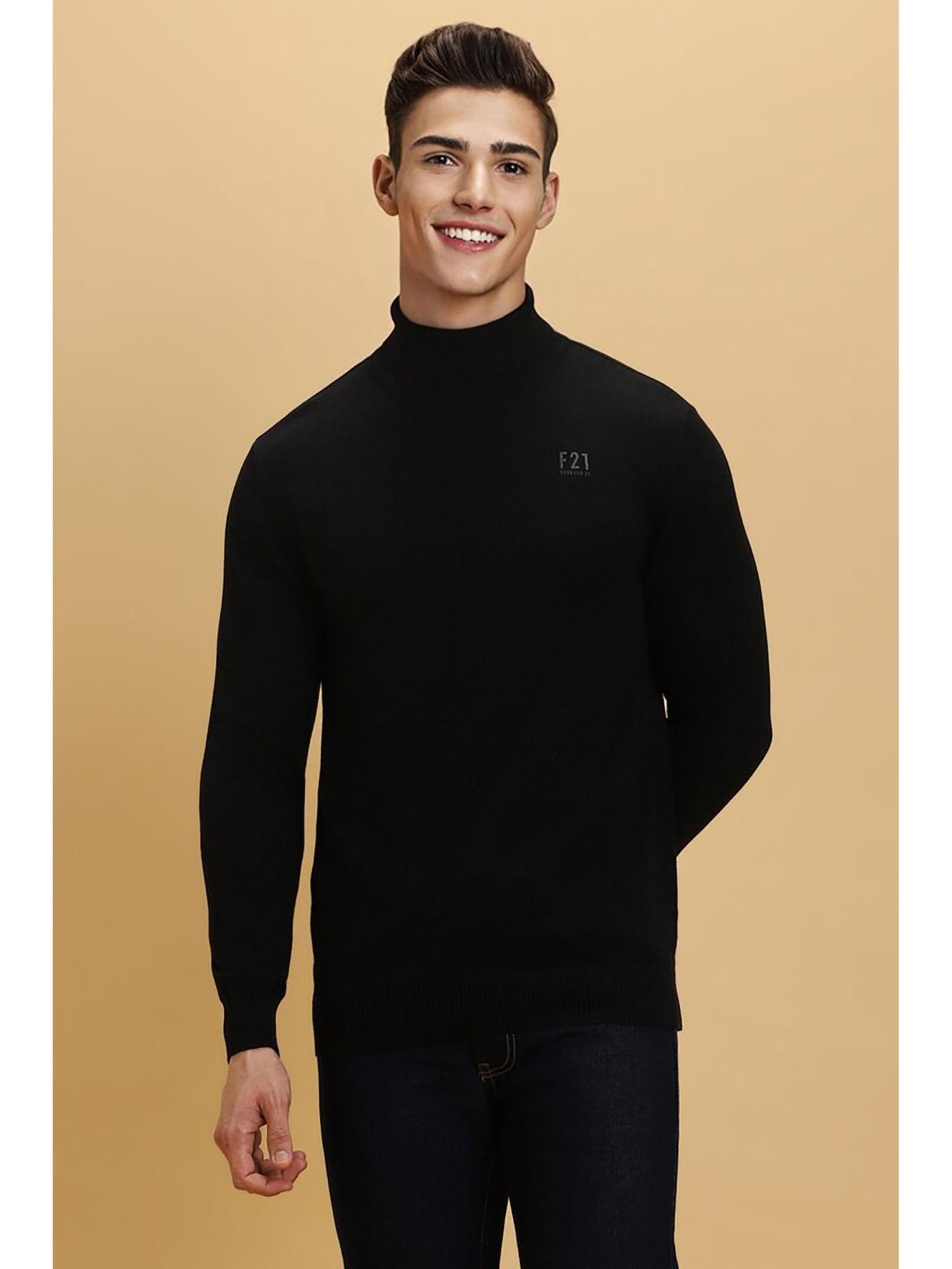solid black sweater