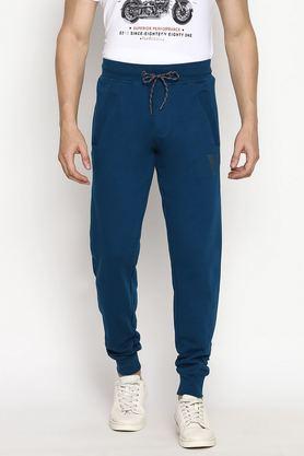 solid blended fabric men's pyjamas - pack of 1 - blue