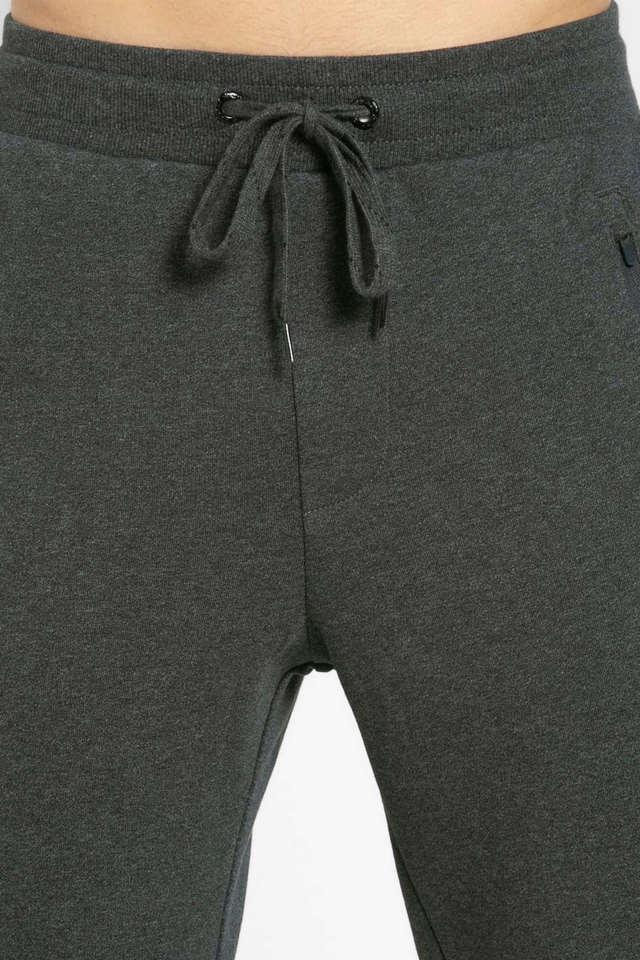 solid blended regular fit mens track pants