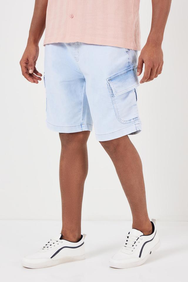 solid blended slim fit mens shorts