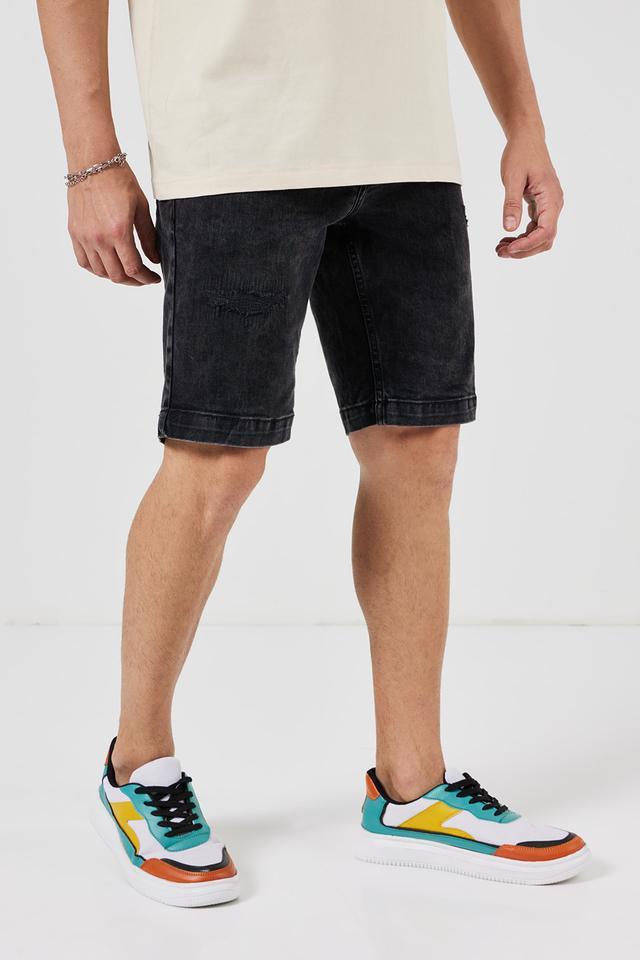 solid blended slim fit mens shorts