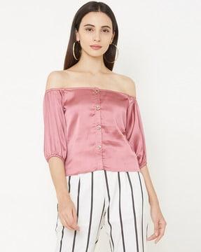 solid blouse top