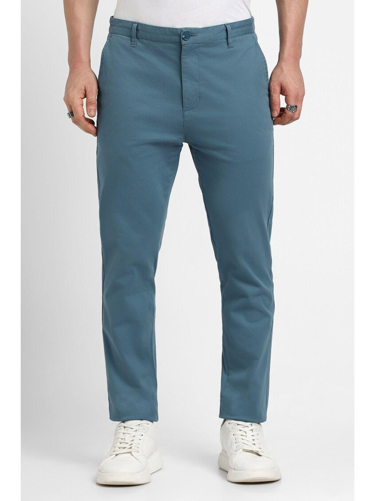 solid blue pants