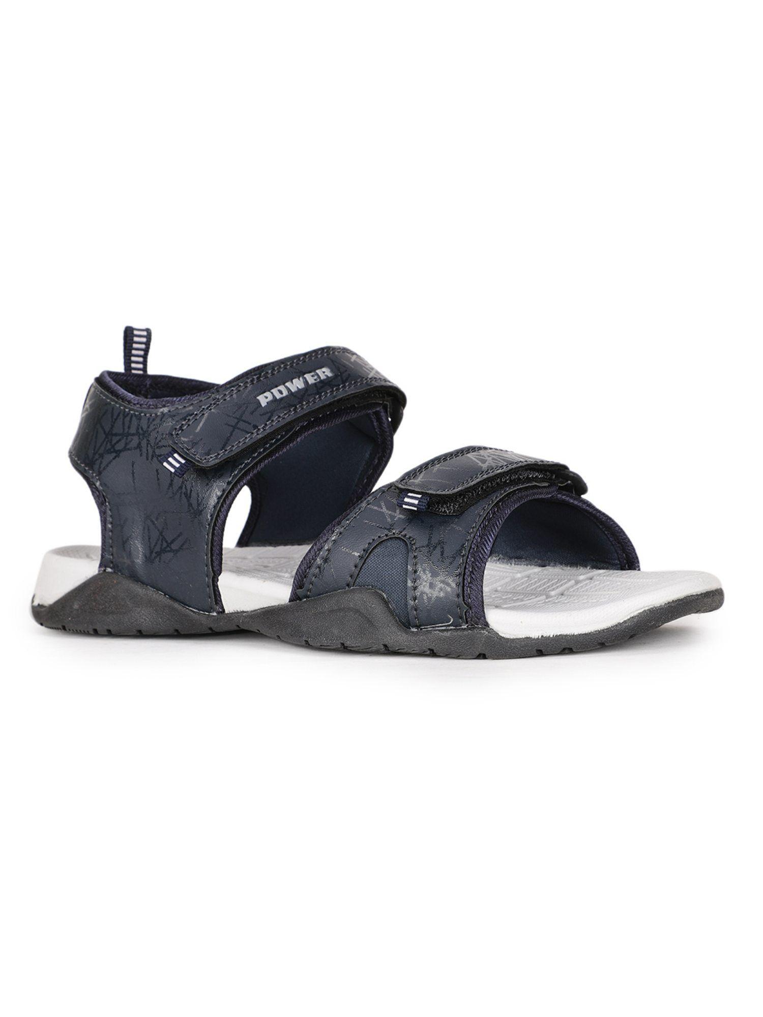 solid blue sports sandals