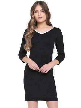 solid bodycon dress