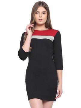 solid bodycon dress