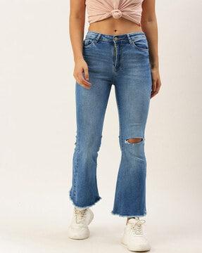 solid bootcut jeans