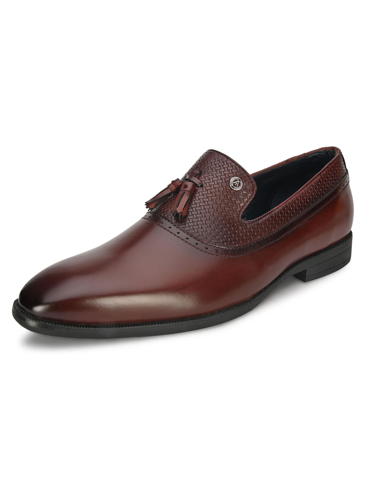 solid bordo formal shoes