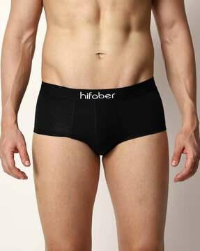 solid brief wiith elasticated waist