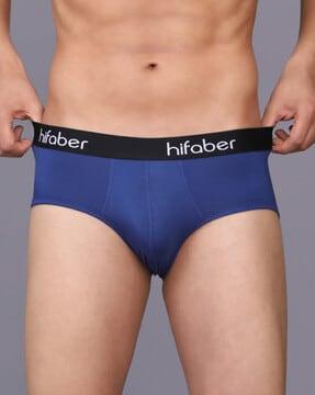 solid brief wiith elasticated waist