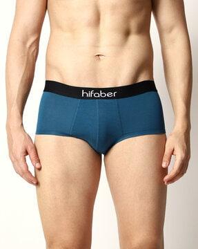 solid brief wiith elasticated waist