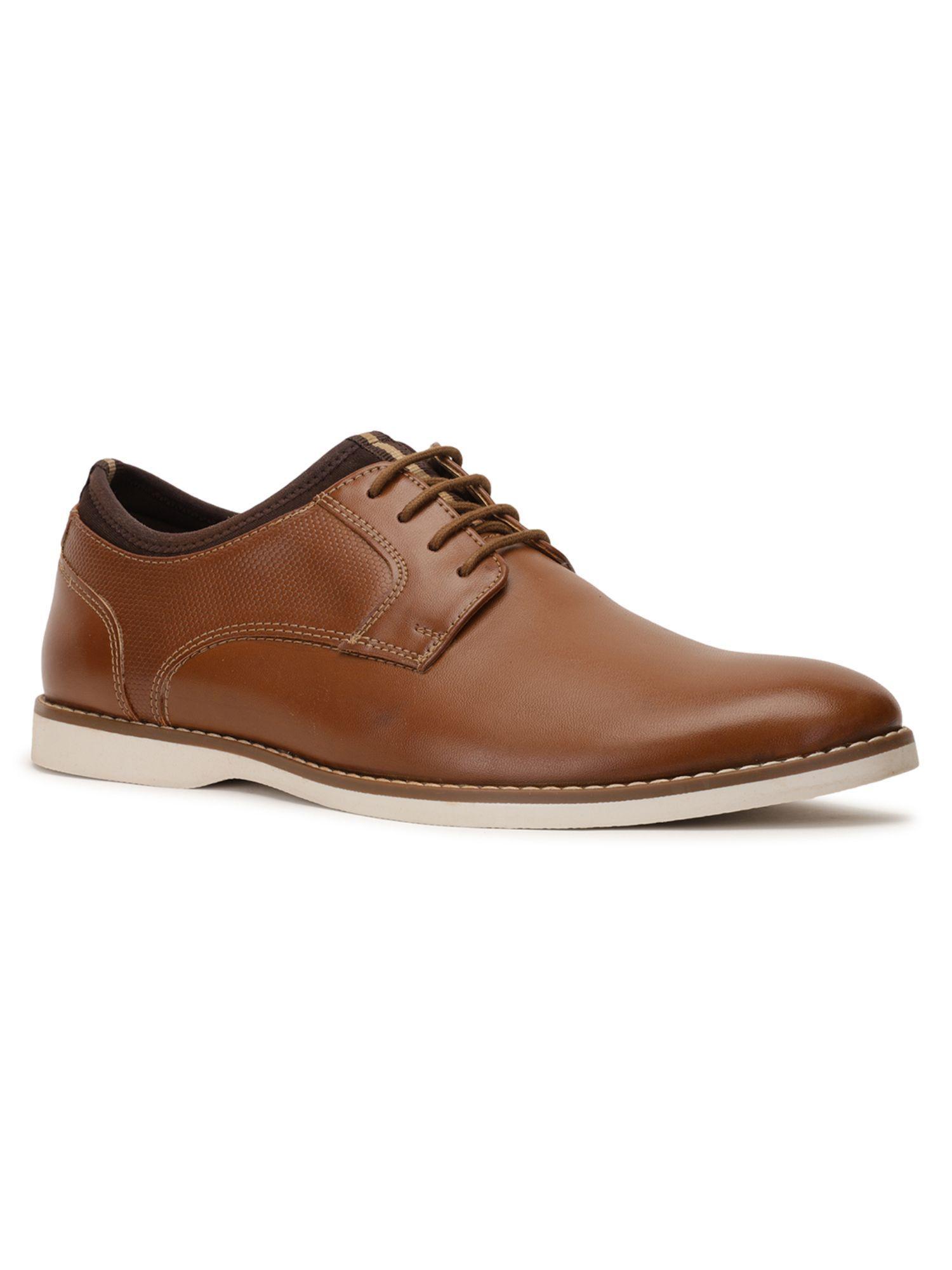 solid brown casual shoes