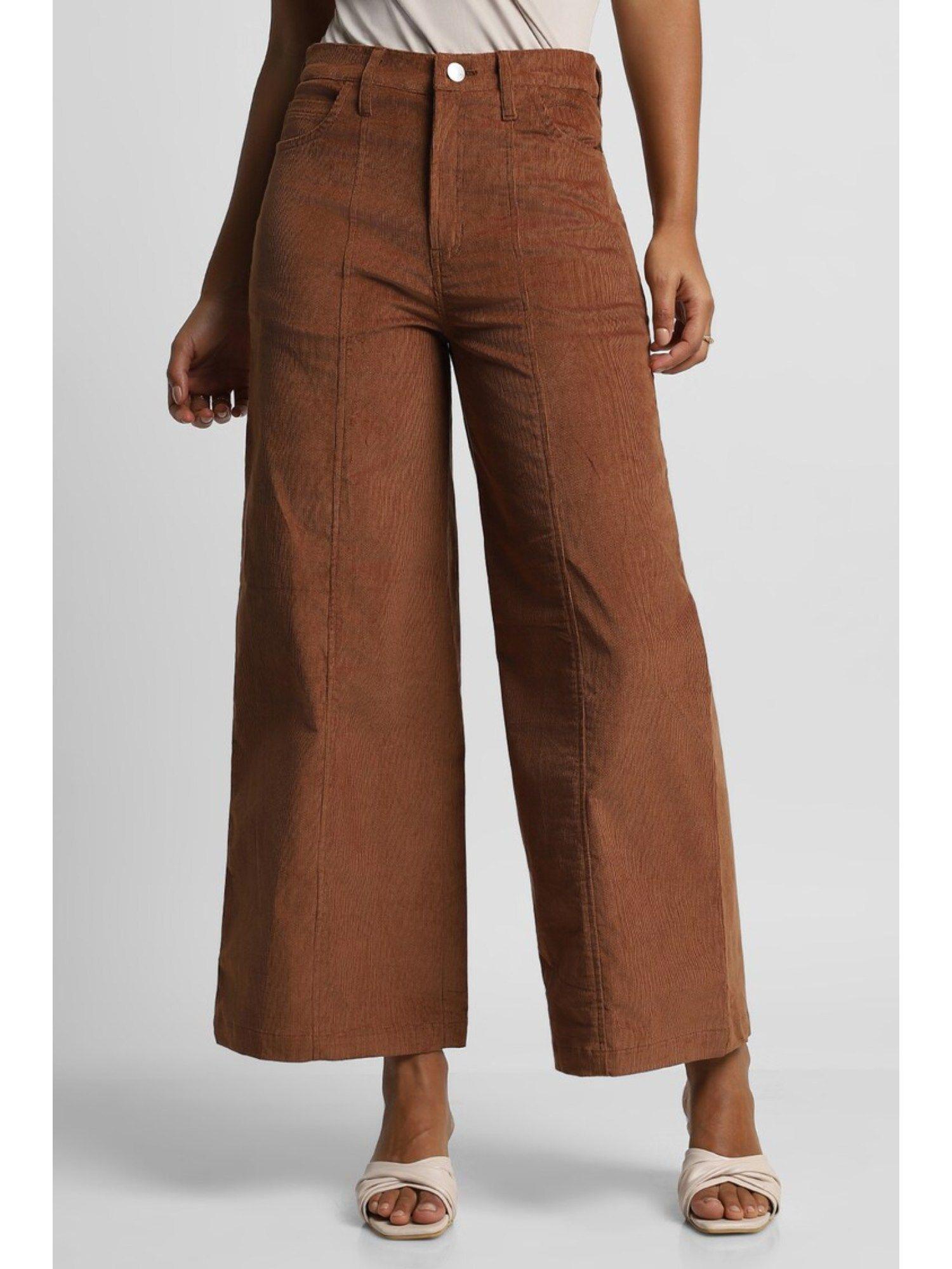 solid brown pant