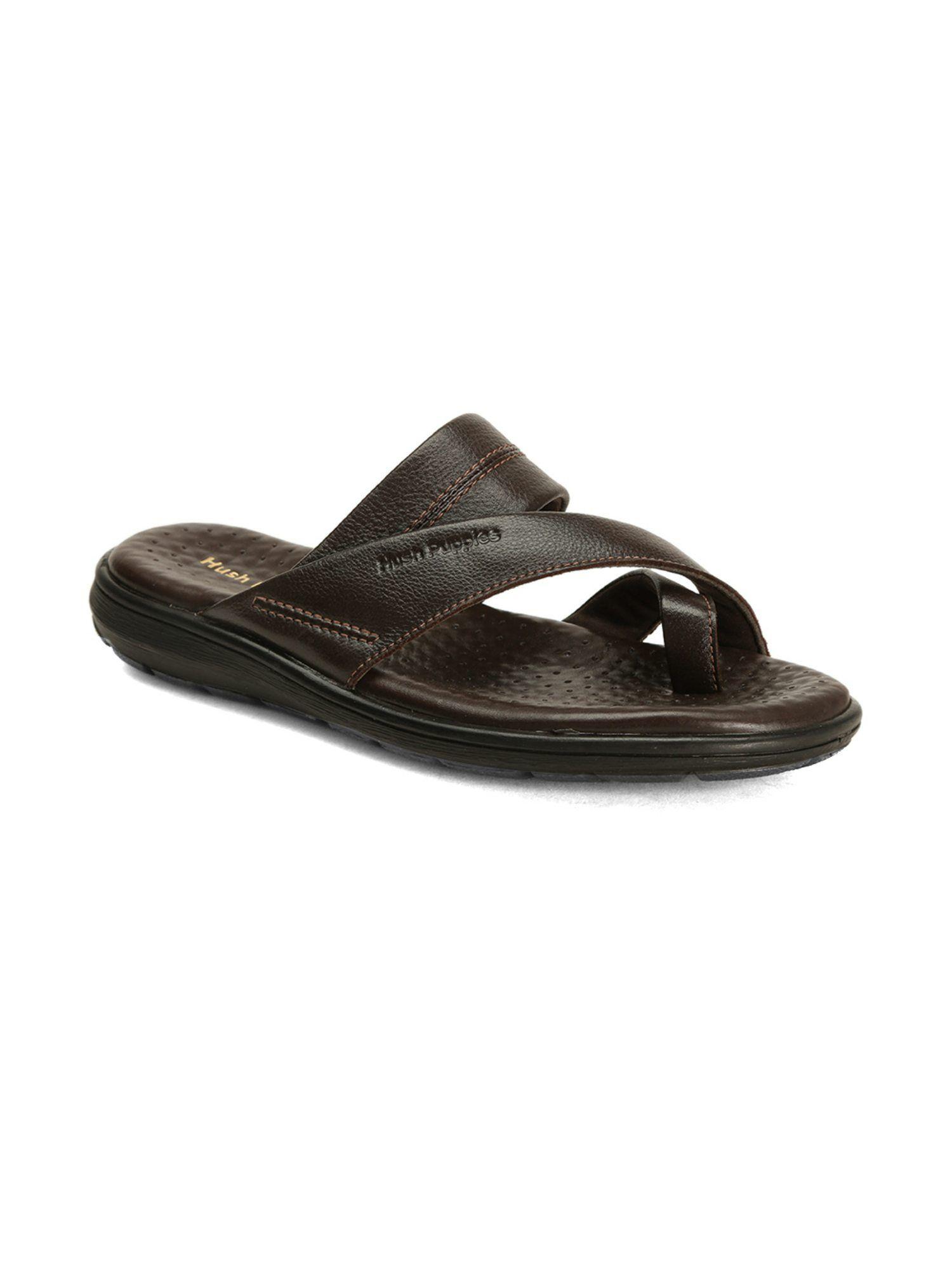 solid brown sandals