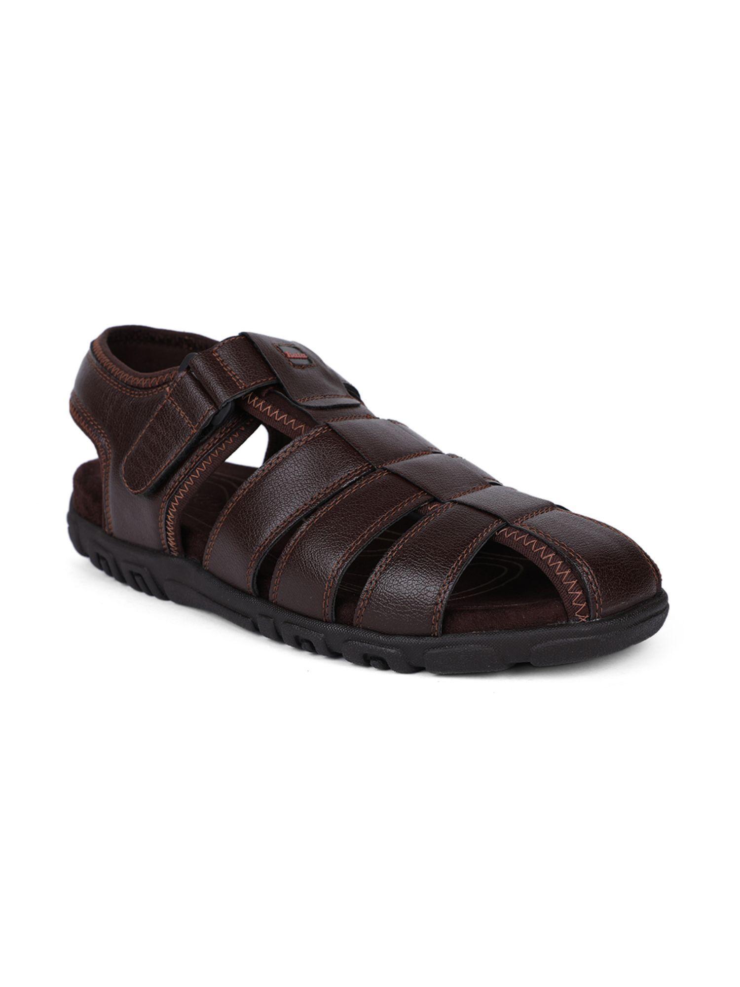 solid brown sandals