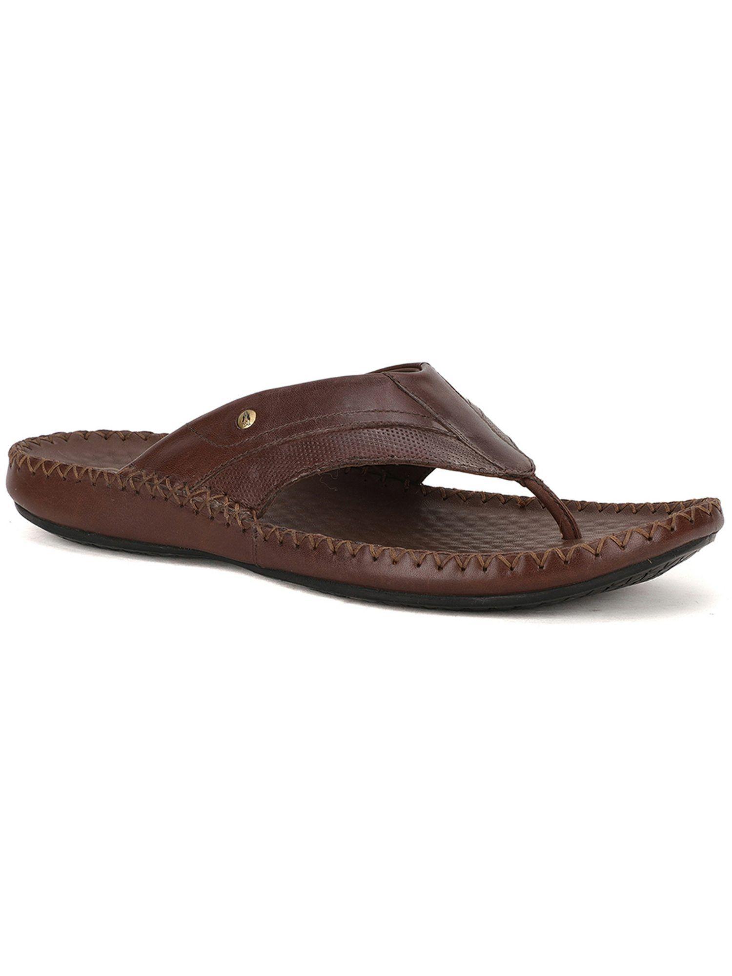 solid brown sandals