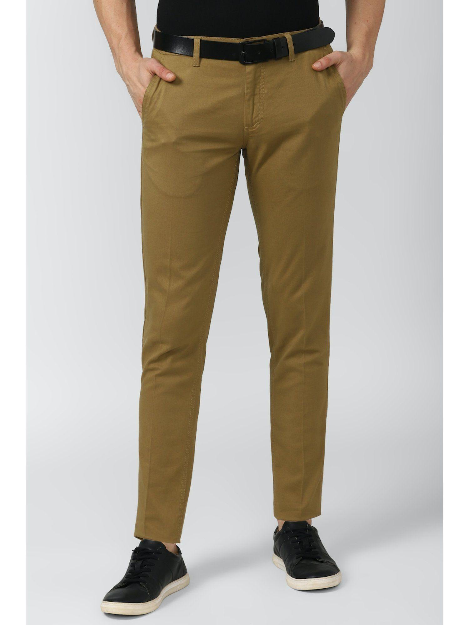 solid brown trousers