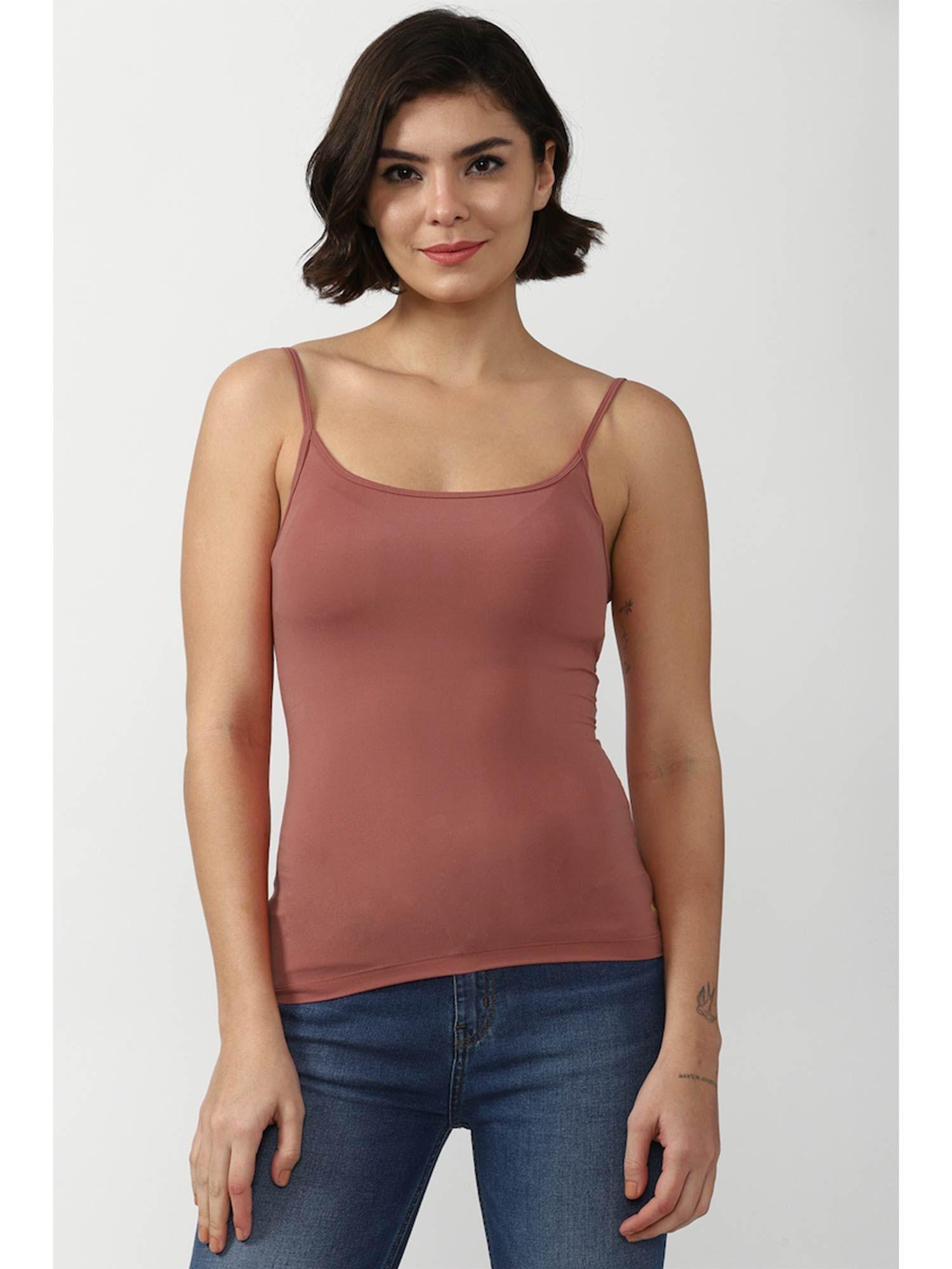 solid camisole maroon