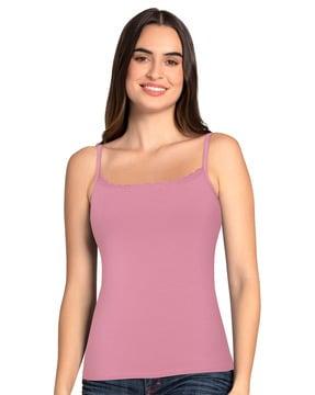 solid camisole with adjustable straps