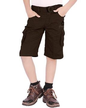 solid cargo shorts