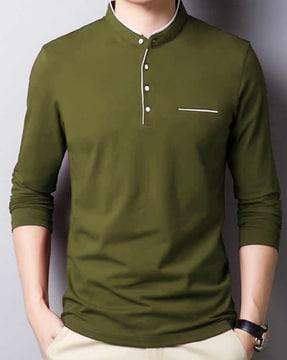 solid collar neck polo t-shirt