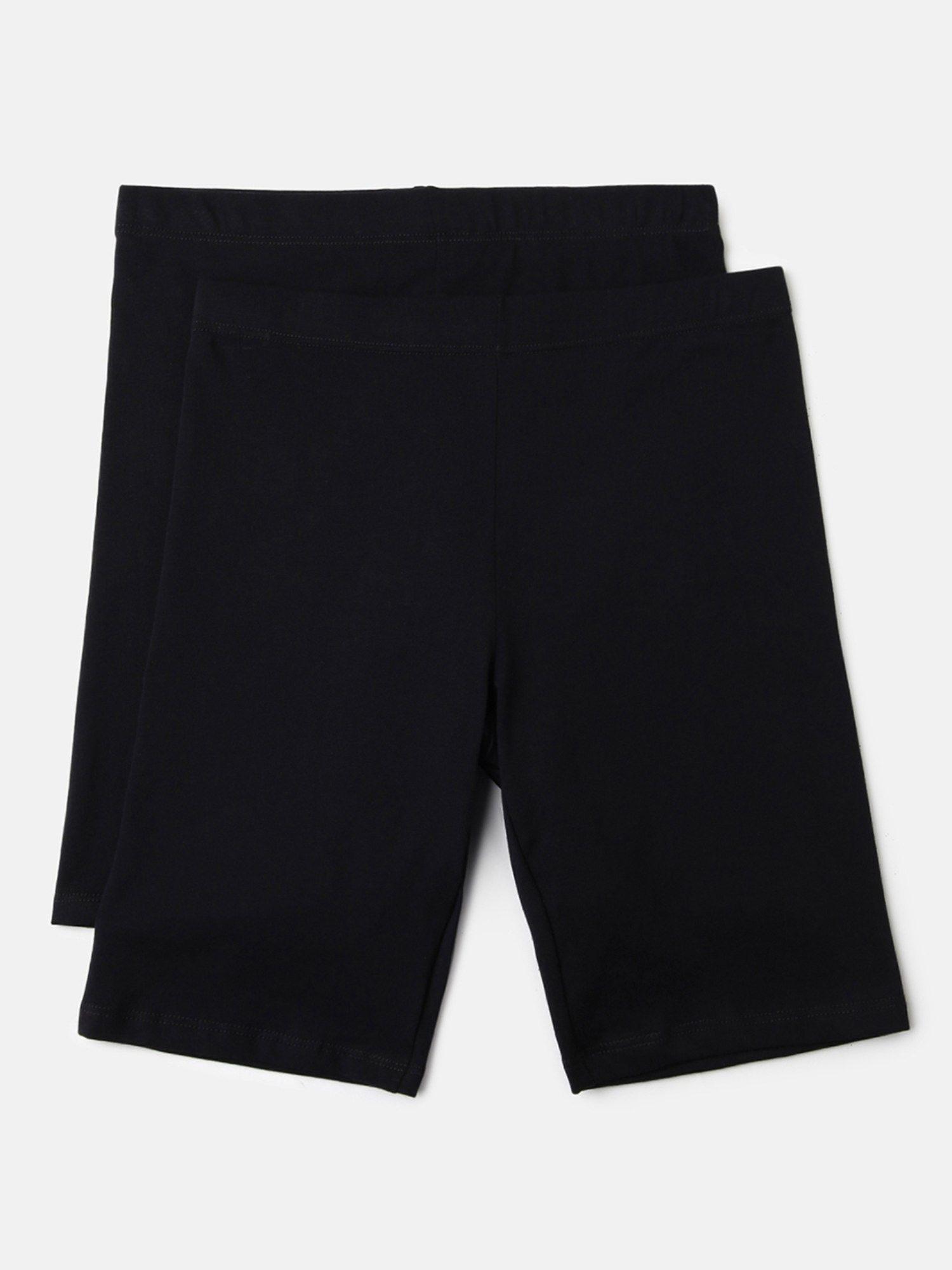 solid colour low rise bermuda shorts (pack of 2)