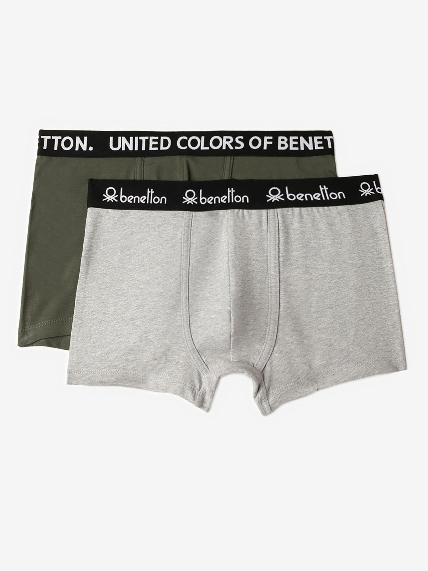 solid colour low rise trunks multi-color (pack of 2)