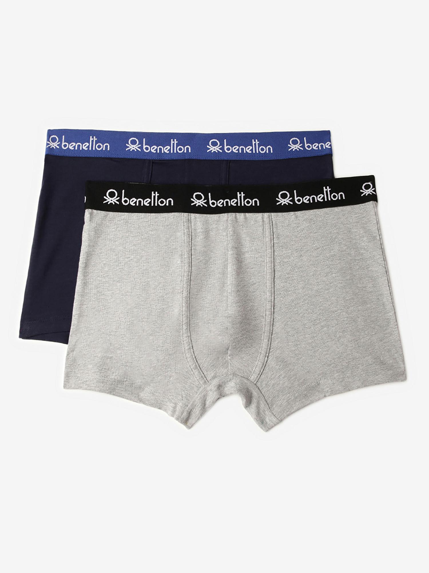 solid colour low rise trunks multi-color (pack of 2)