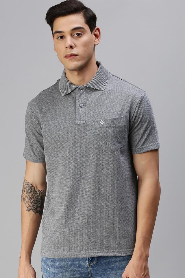 solid cotton blend regular fit mens t-shirt