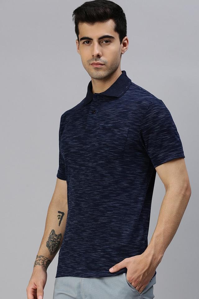 solid cotton blend regular fit mens t-shirt