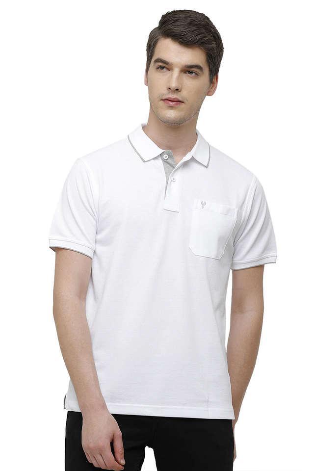 solid cotton blend regular fit mens t-shirt