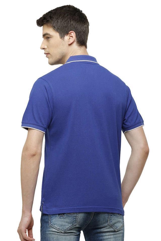 solid cotton blend regular fit mens t-shirt