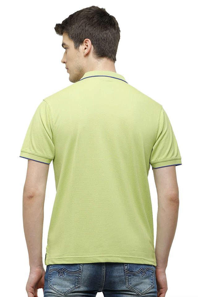 solid cotton blend regular fit mens t-shirt