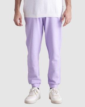 solid cotton joggers